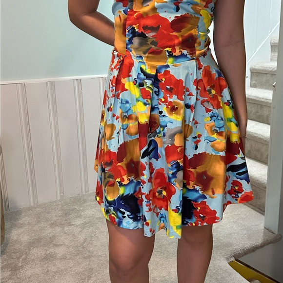 New with tags. Floral Chantal Paris strapless dress - Picture 2 of 3